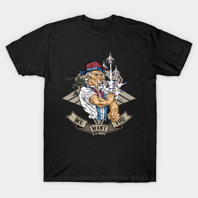 UNCLE SAM URBAN PROUD PATRIOTIC T-Shirt by JOISDRAW ART